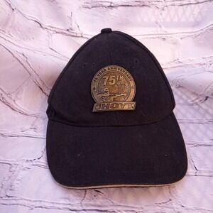 Mens Hoyt Archery Baseball Cap Hat Strap Back One Size Black 75th Anniversary #5